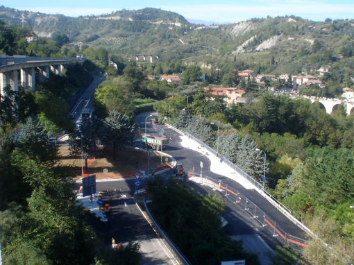 Lavori di realizzazione rotatoria svincolo tangenziale sud Porta Cartara