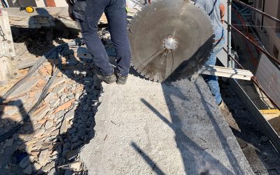 Particolari tecnici riguardo l’intervento al cantiere di Folignano: la rimozione del tetto